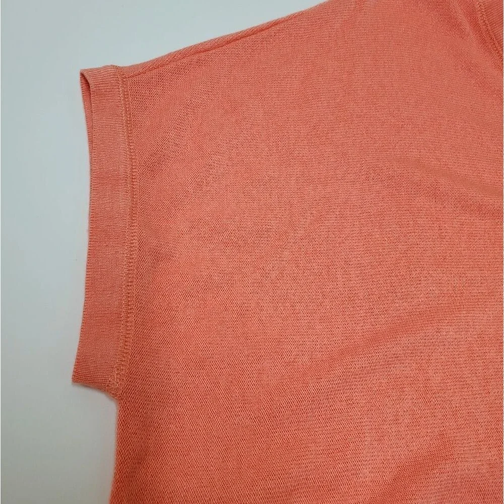 DONNA KARAN Viscose Blend V-Neck Oversized Dolman Sleeve Top Size M - Picture 6 of 11